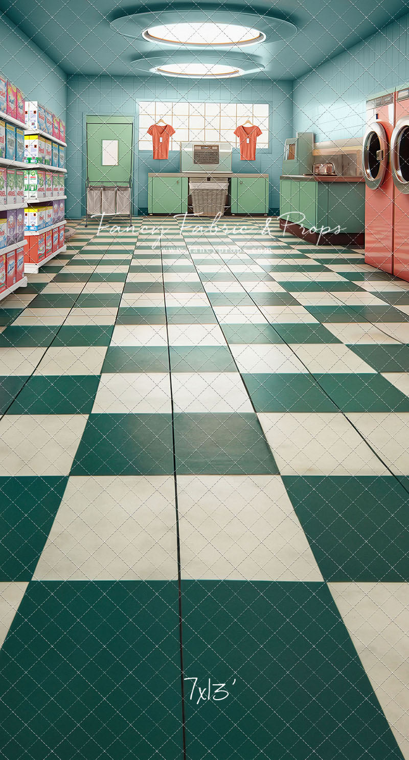 Laundry Day - Blue - With Sweep Option