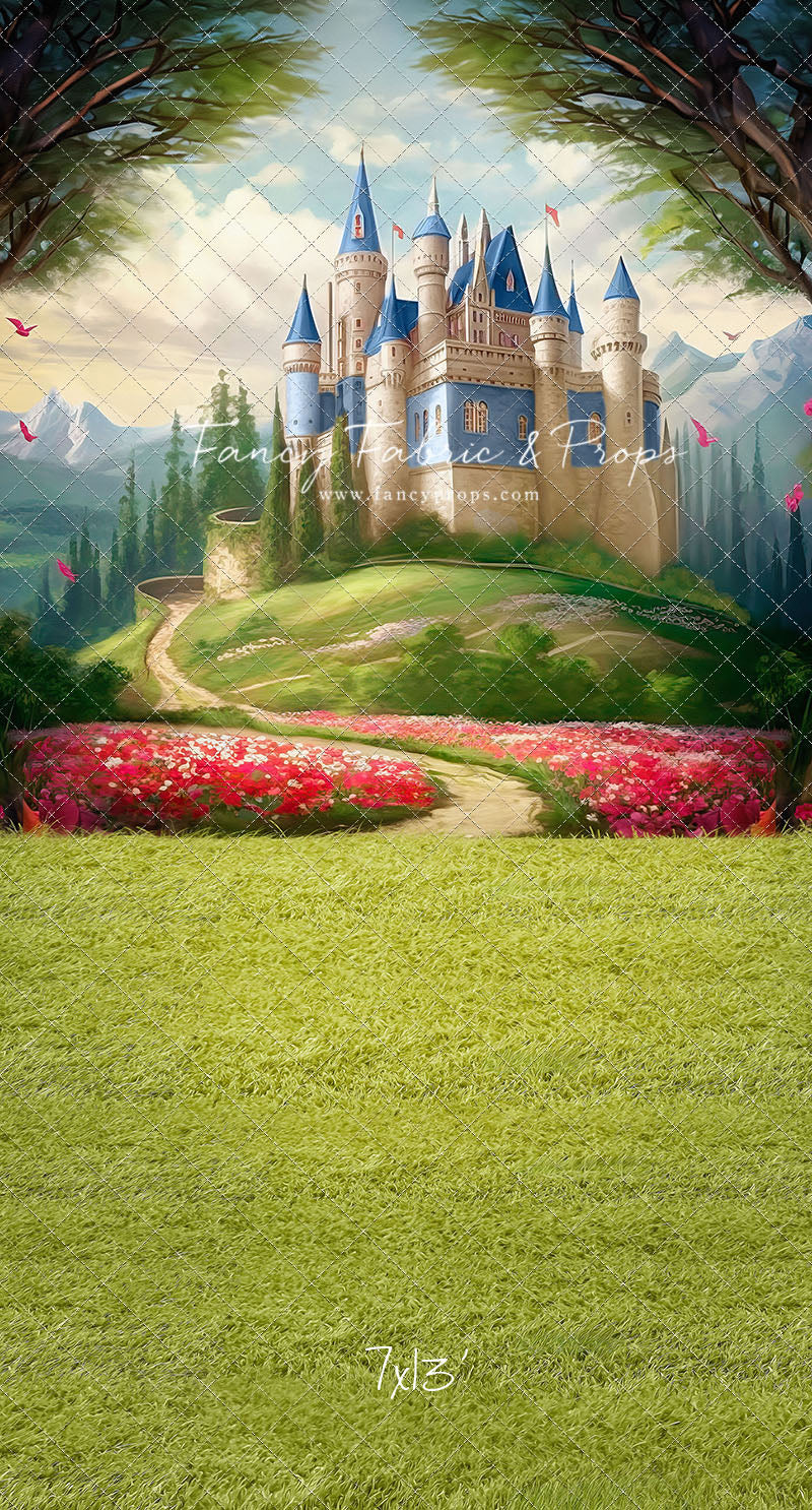 Royal Castle - Blue with Grass- With Sweep Option