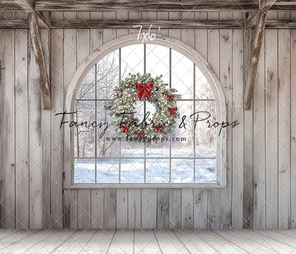 Farmhouse Christmas Window