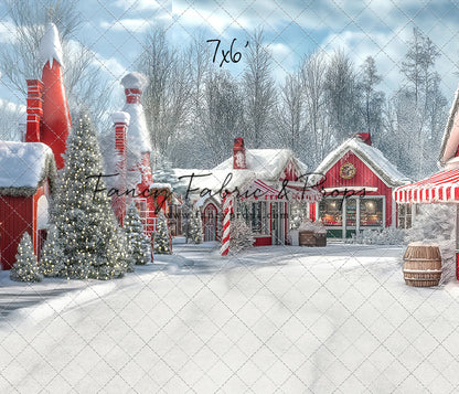 North Pole Cozy Street - with Sweep Option