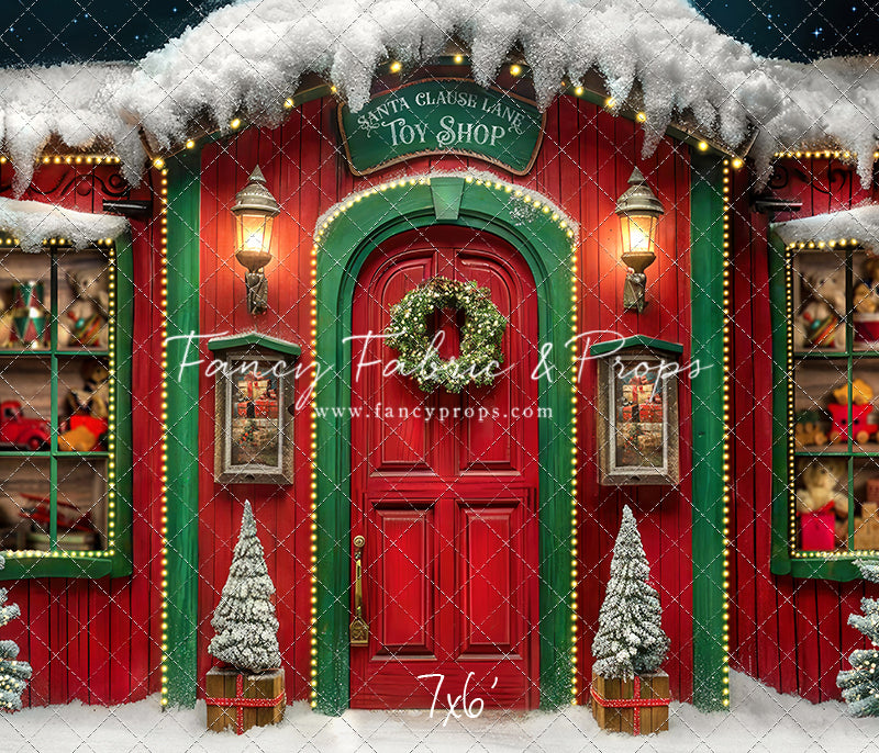 Santa Claus Lane Toy Shop - with Sweep Option