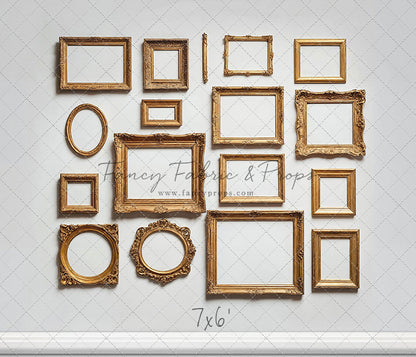 White Frame Wall - White Floor - With Sweep Option