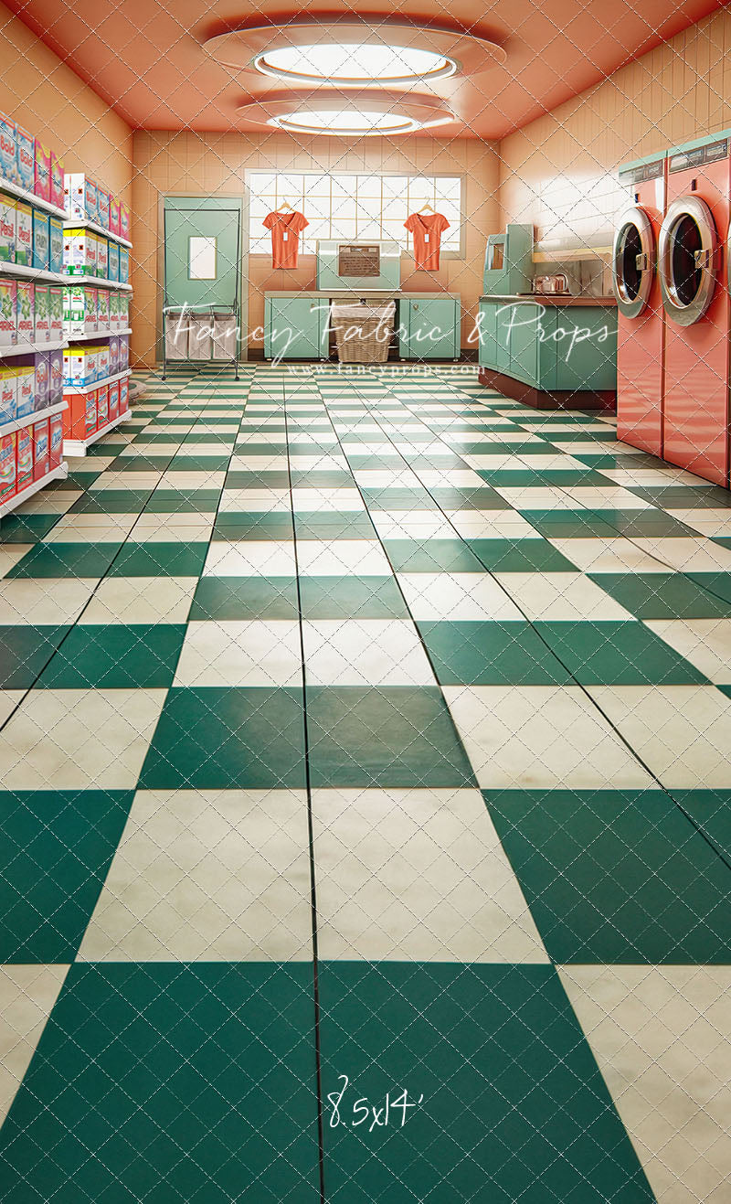 Laundry Day - Coral - With Sweep Option