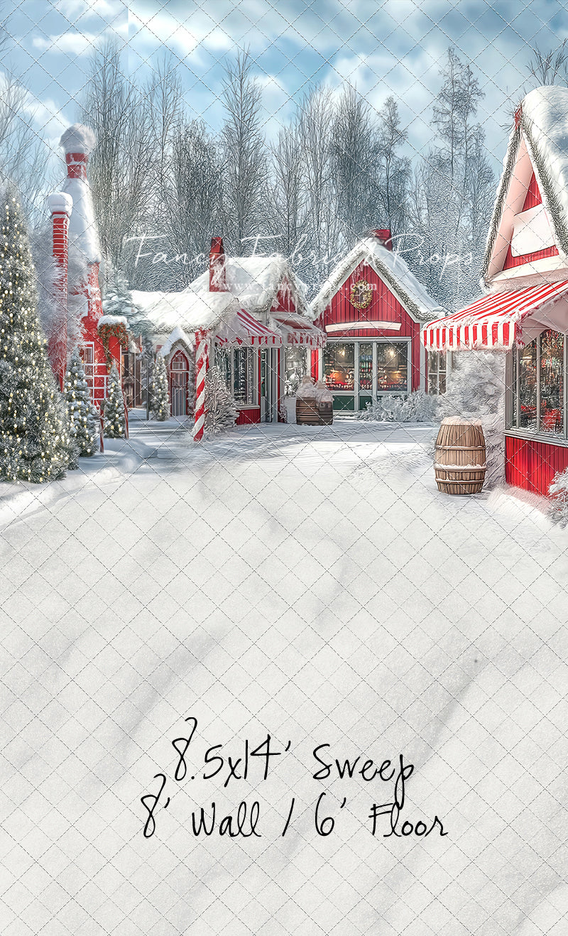 North Pole Cozy Street - with Sweep Option