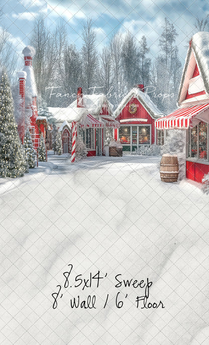 North Pole Cozy Street - with Sweep Option