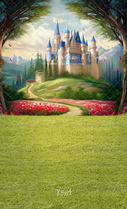 Royal Castle - Blue with Grass- With Sweep Option