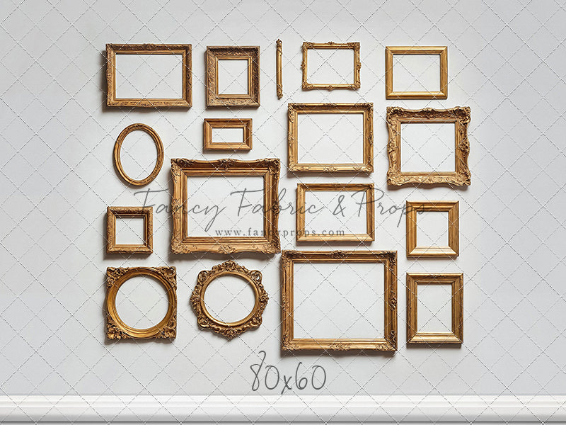 White Frame Wall - White Floor - With Sweep Option