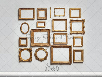 White Frame Wall - White Floor - With Sweep Option