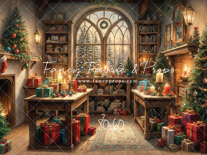 Winter Cabin Wrapping Room - with Sweep Option