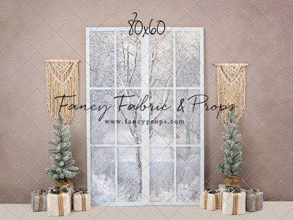 Boho Fireplace Window