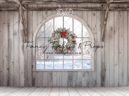Farmhouse Christmas Window
