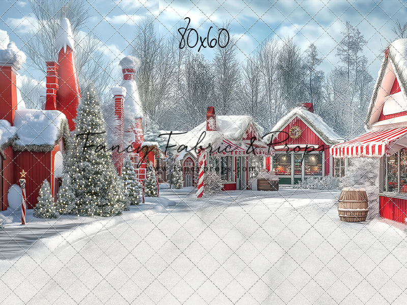 North Pole Cozy Street - with Sweep Option
