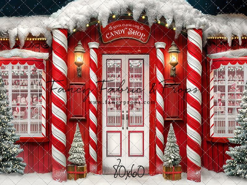 Santa Claus Lane Candy Shop - With Sweep Option