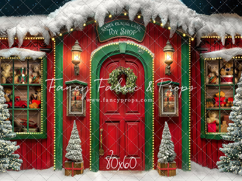 Santa Claus Lane Toy Shop - with Sweep Option