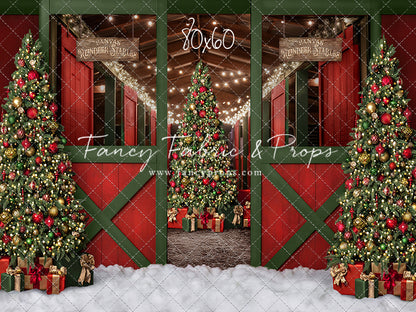 Santa's Jolly Reindeer Stable - No Reindeer