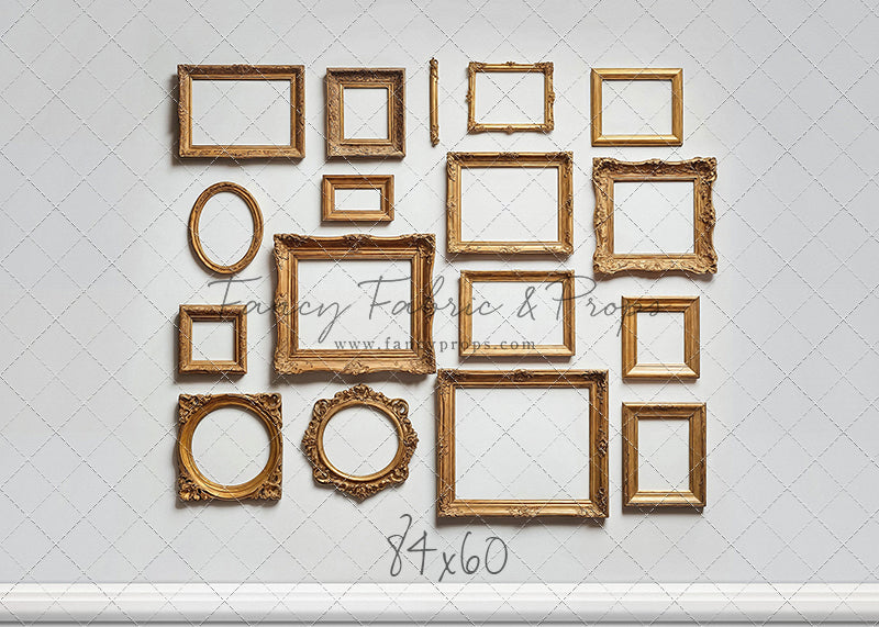 White Frame Wall - White Floor - With Sweep Option