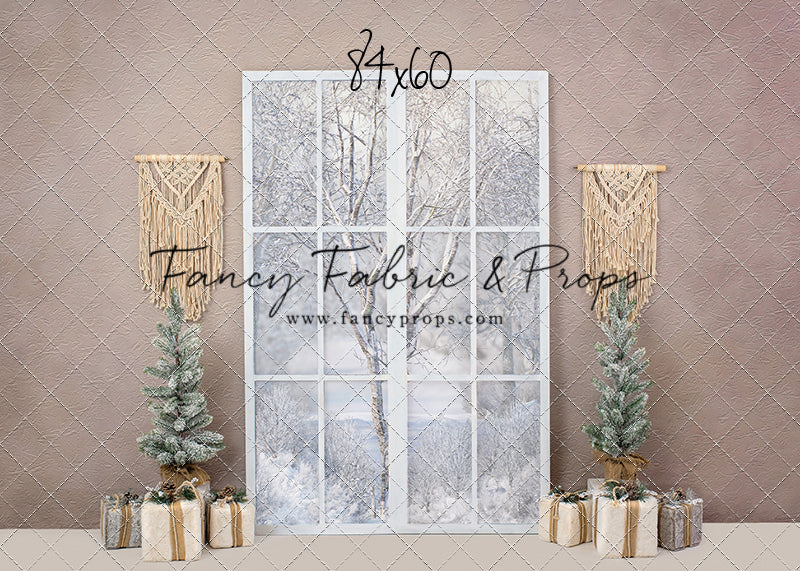 Boho Fireplace Window