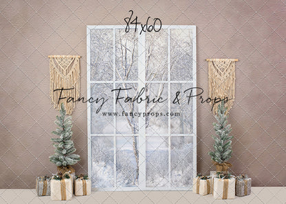 Boho Fireplace Window