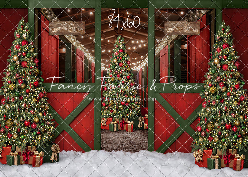 Santa's Jolly Reindeer Stable - No Reindeer