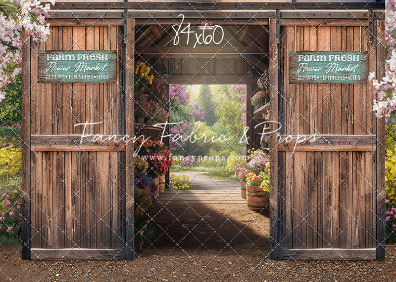 Farm Fresh Flower Barn - With Sweep Option