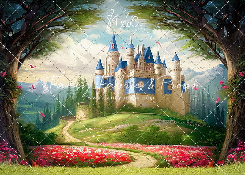 Royal Castle - Blue with Grass- With Sweep Option