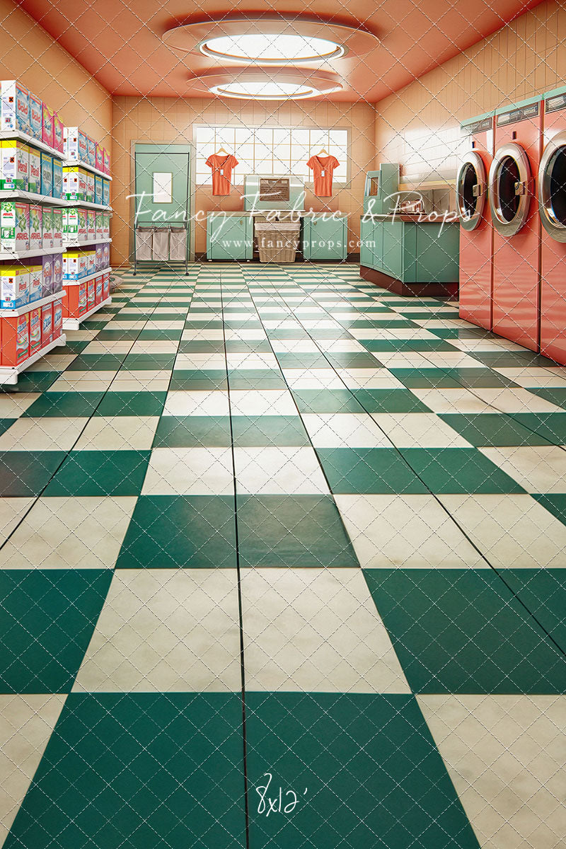 Laundry Day - Coral - With Sweep Option