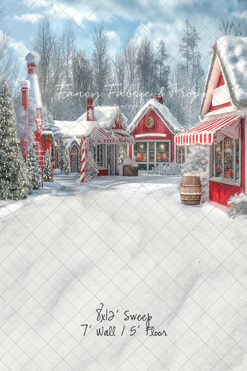 North Pole Cozy Street - with Sweep Option