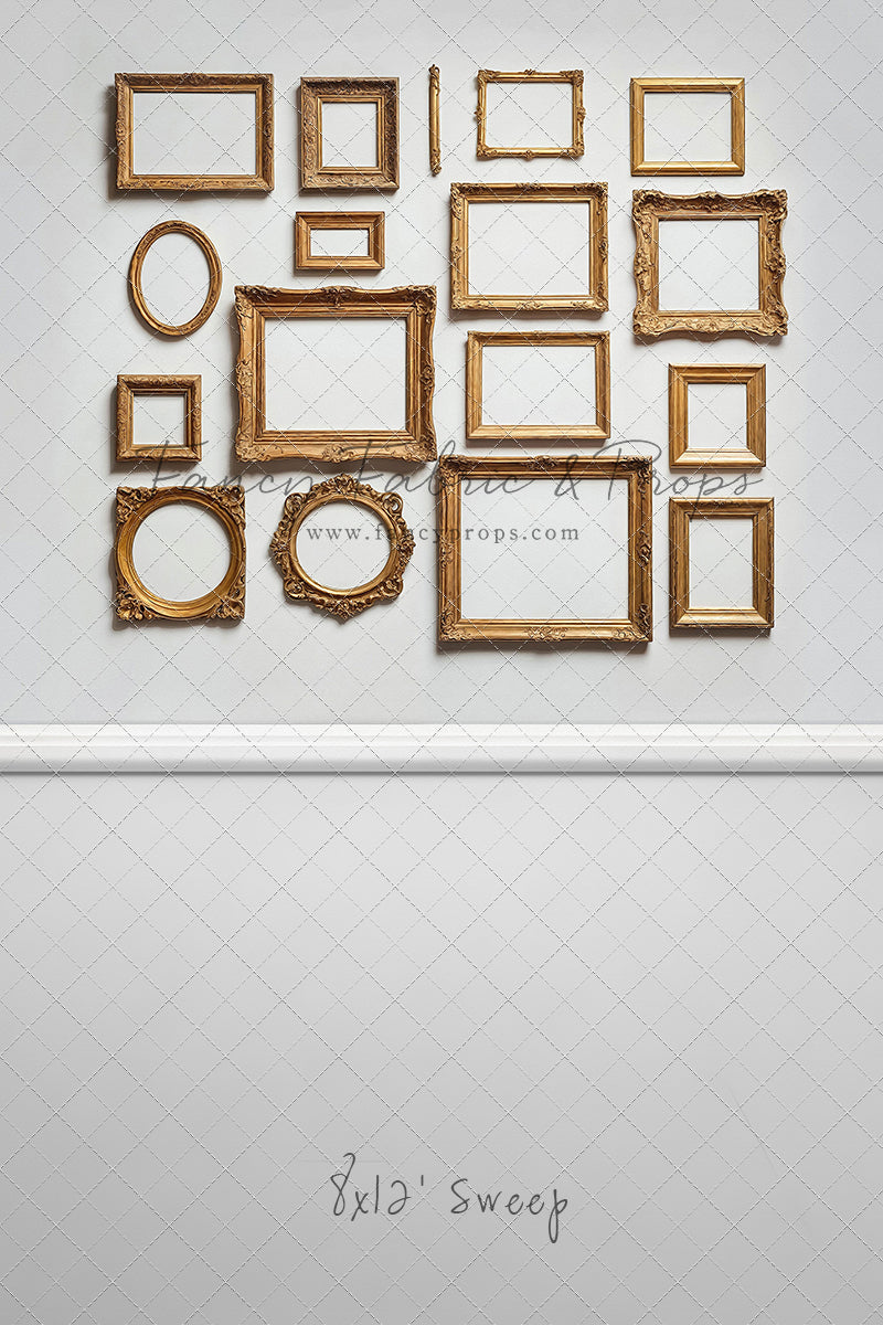 White Frame Wall - White Floor - With Sweep Option