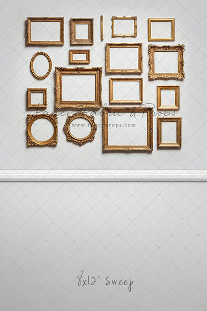 White Frame Wall - White Floor - With Sweep Option