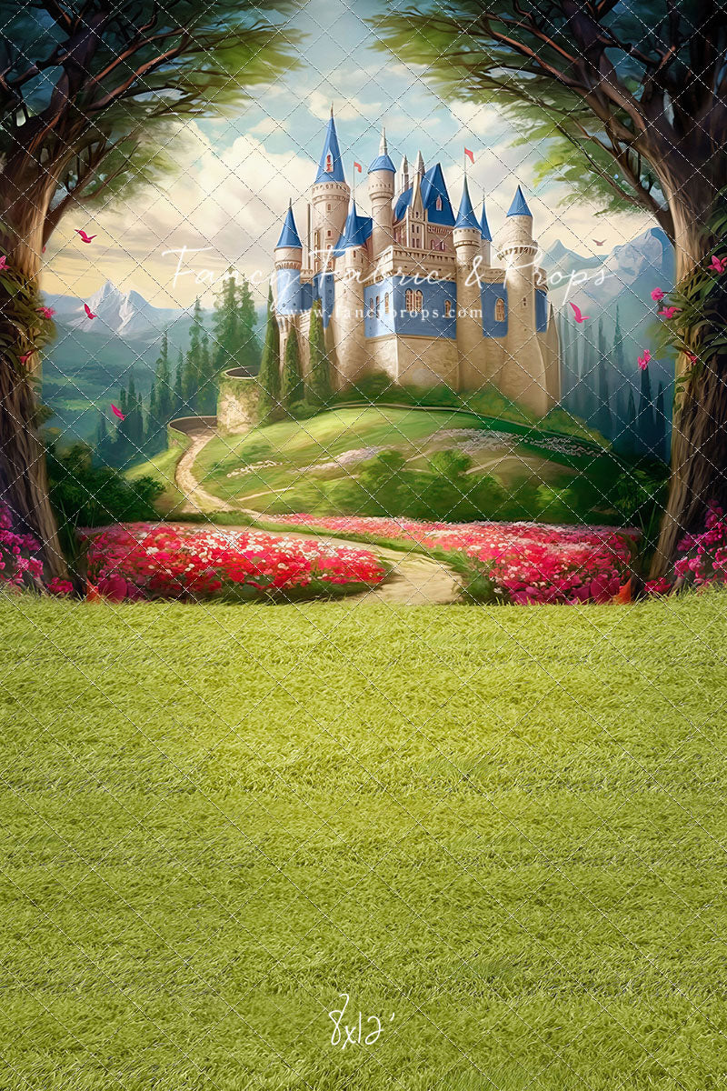 Royal Castle - Blue with Grass- With Sweep Option