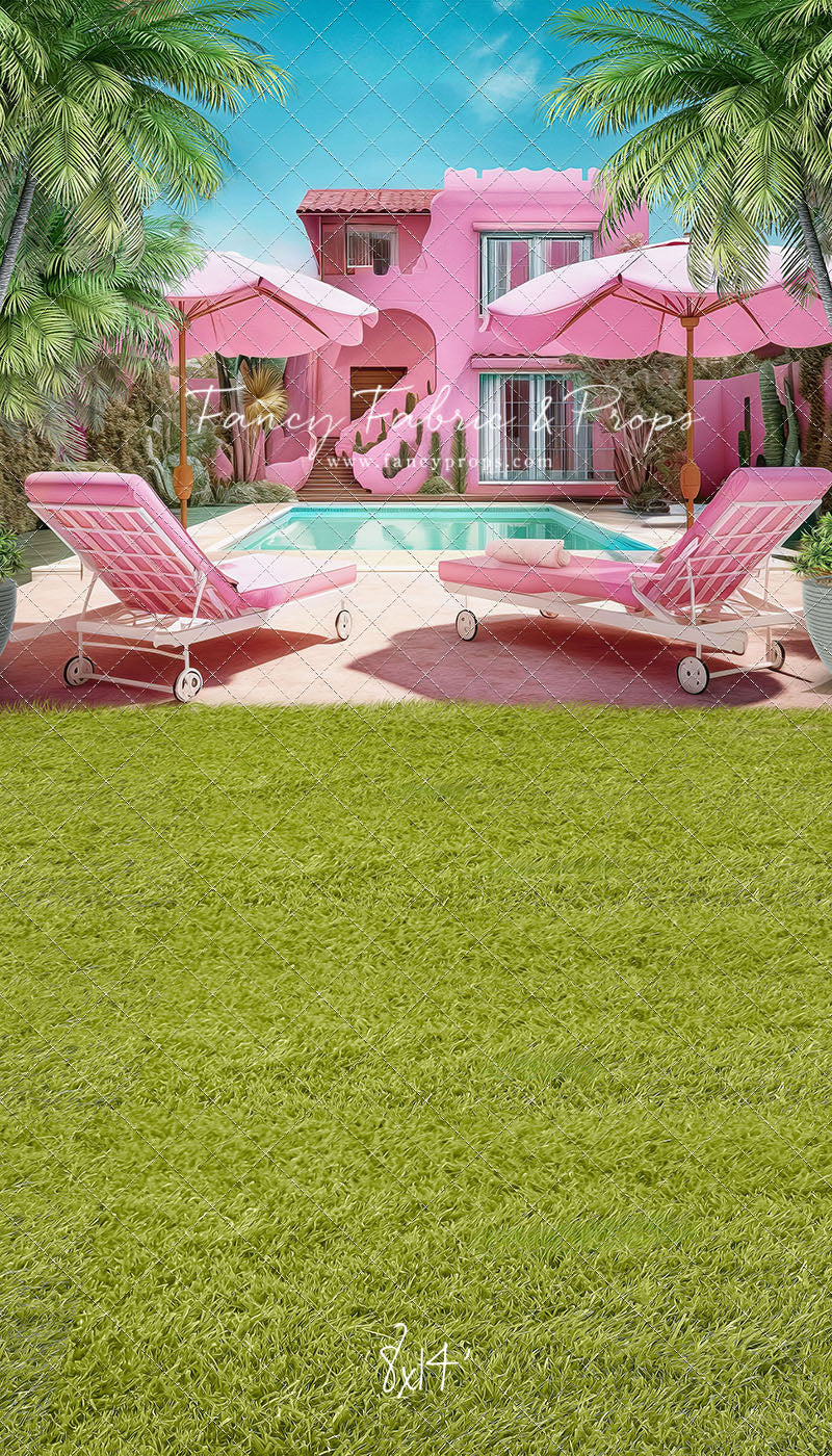 Barbie's Poolside Vacation - Grass Floor - With Sweep Option