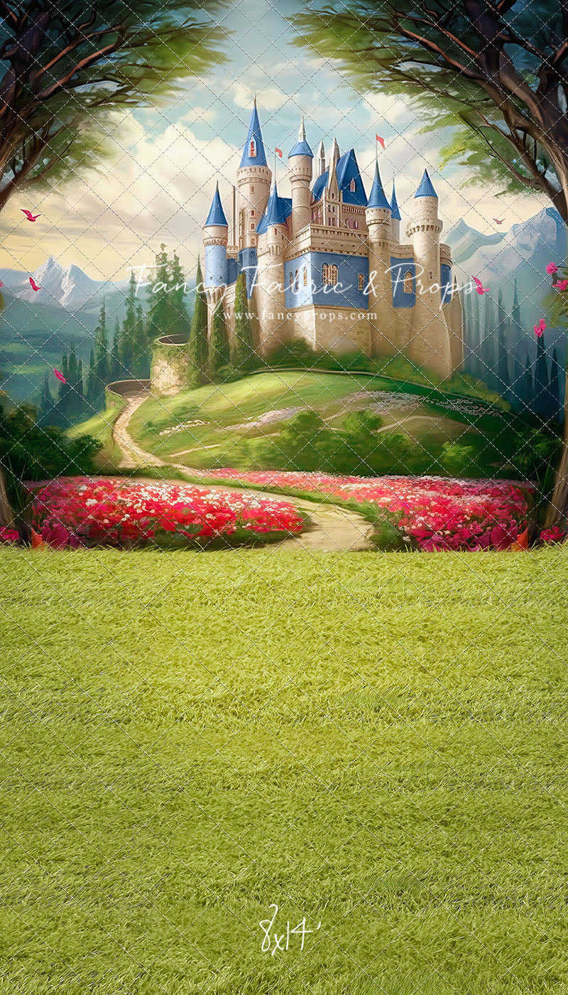 Royal Castle - Blue with Grass- With Sweep Option