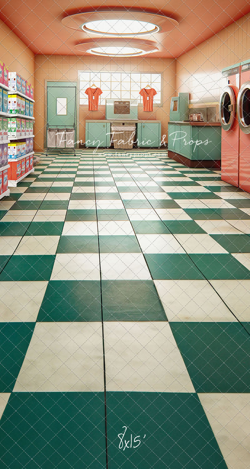 Laundry Day - Coral - With Sweep Option