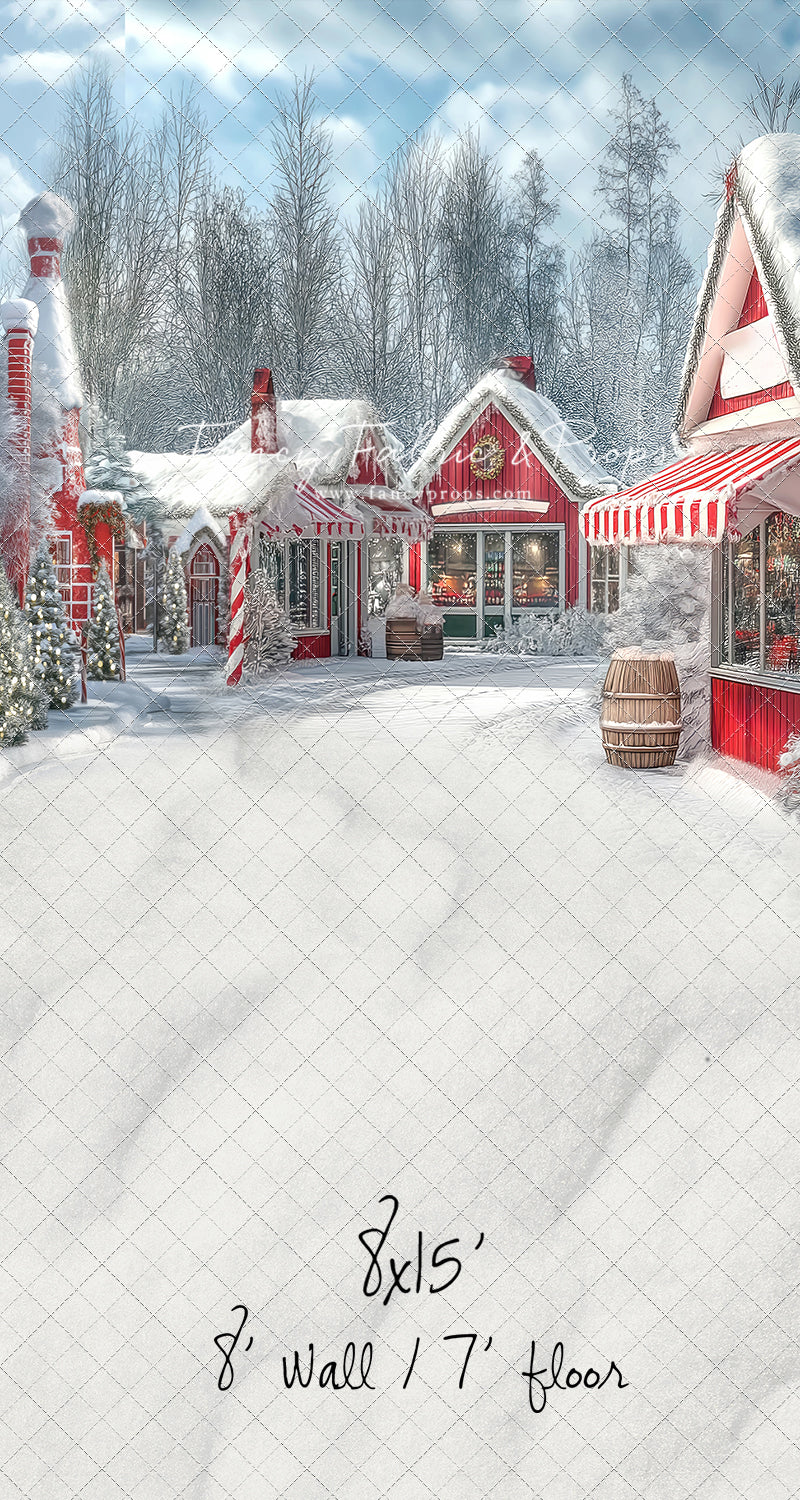 North Pole Cozy Street - with Sweep Option