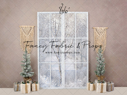 Boho Fireplace Window