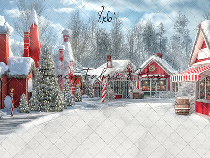 North Pole Cozy Street - with Sweep Option