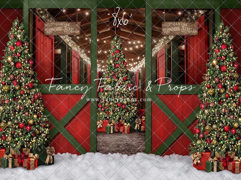 Santa's Jolly Reindeer Stable - No Reindeer