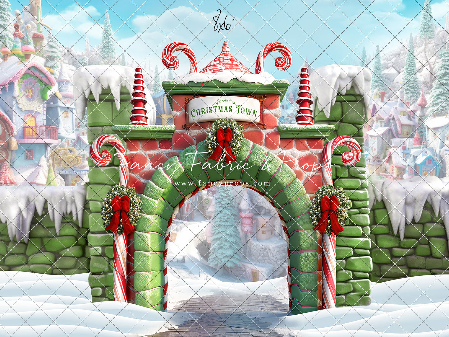 Welcome To Christmas Town - 2pc Mini Room