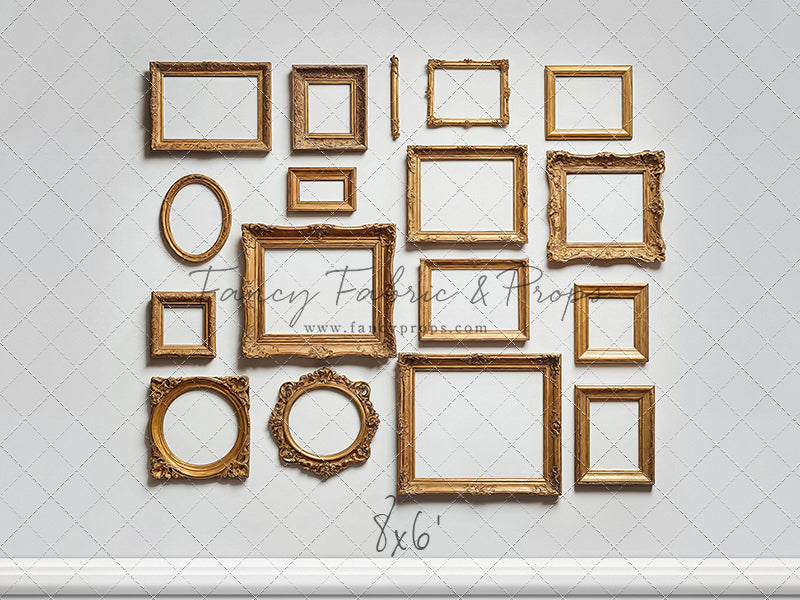 White Frame Wall - White Floor - With Sweep Option