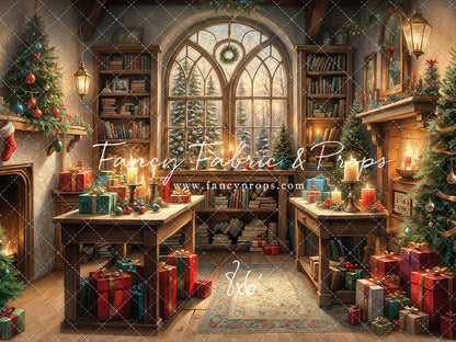 Winter Cabin Wrapping Room - with Sweep Option