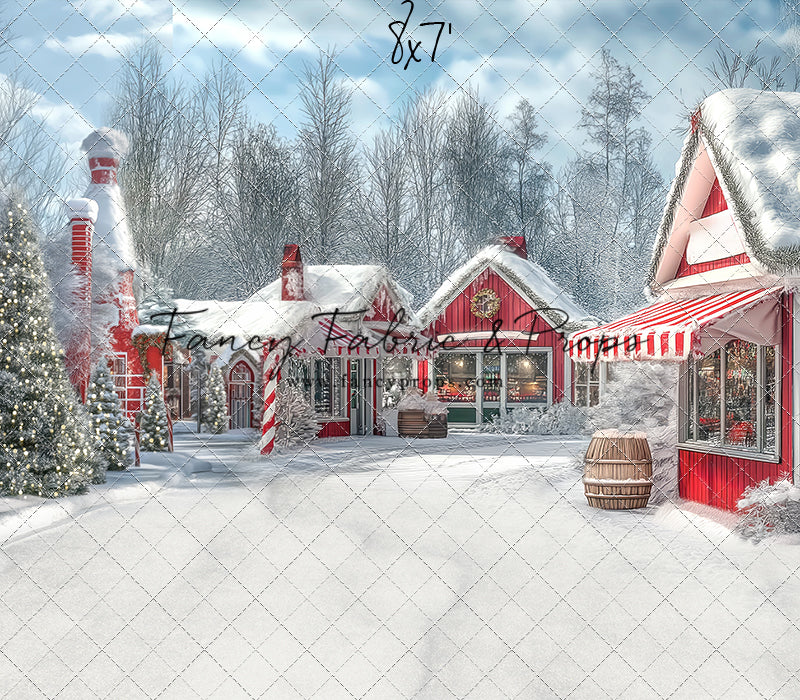 North Pole Cozy Street - with Sweep Option