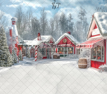 North Pole Cozy Street - with Sweep Option