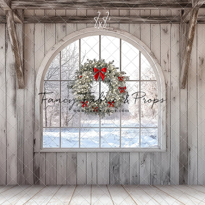 Farmhouse Christmas Window