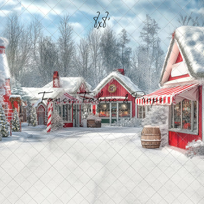 North Pole Cozy Street - with Sweep Option