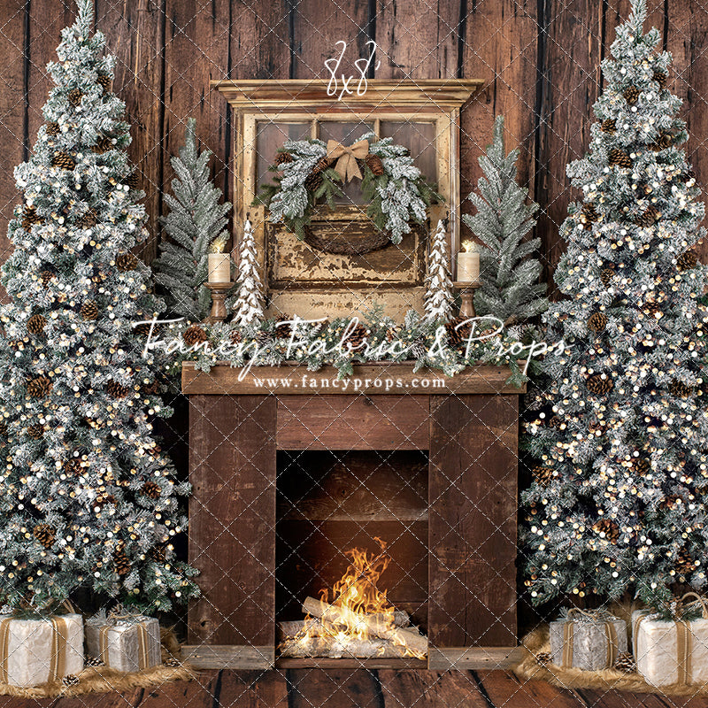 Rustic Country Lodge Mantle