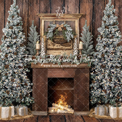 Rustic Country Lodge Mantle