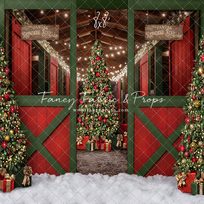 Santa's Jolly Reindeer Stable - No Reindeer