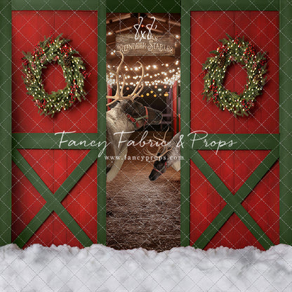 Santa's Jolly Reindeer Stable - 2pc Room
