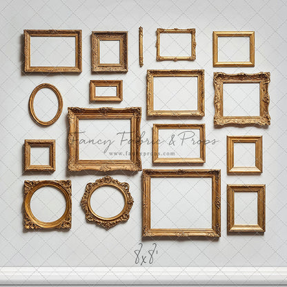 White Frame Wall - White Floor - With Sweep Option