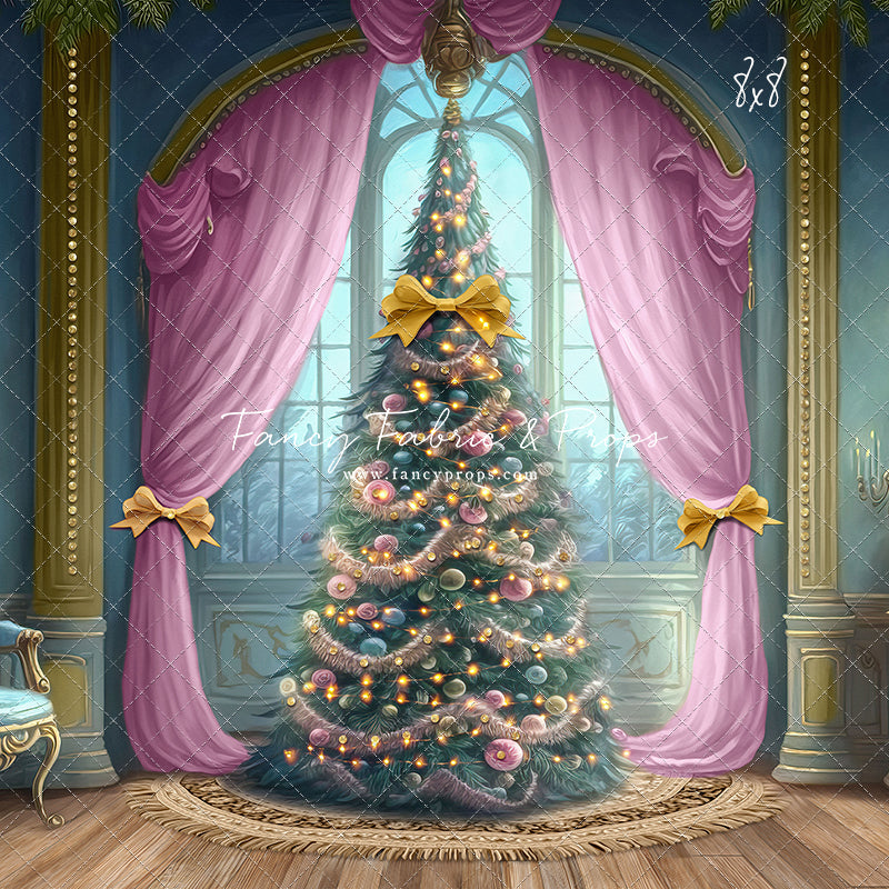 Christmas Wishes - Blue With Wood Floor - with Sweep Option